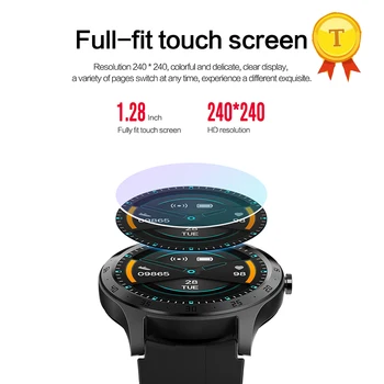 

Full Round Touch Screen Smart Watch Men Women IP67 Waterproof Heart Rate blood pressure measurement spo2 Sports phone watch