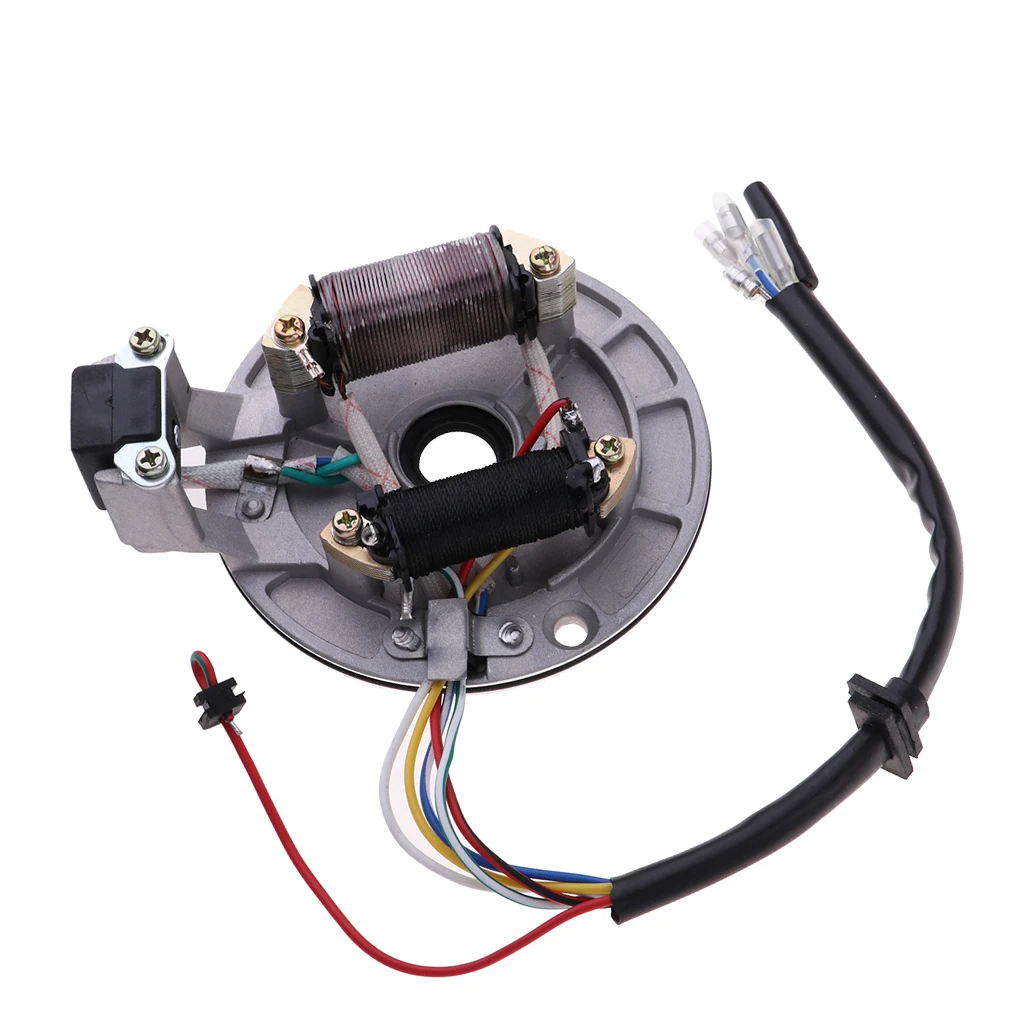 2 Coil Ignition Magneto Stator For Universal 110cc Motorcycle Dirt Bike ATV