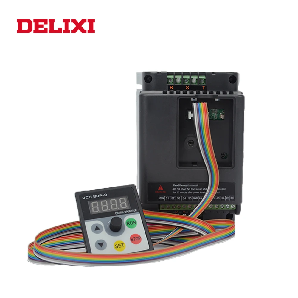 Преобразователь частоты DELIXI 220 В вход 380 выход кВт 3 для электродвигателя 50 60 Гц