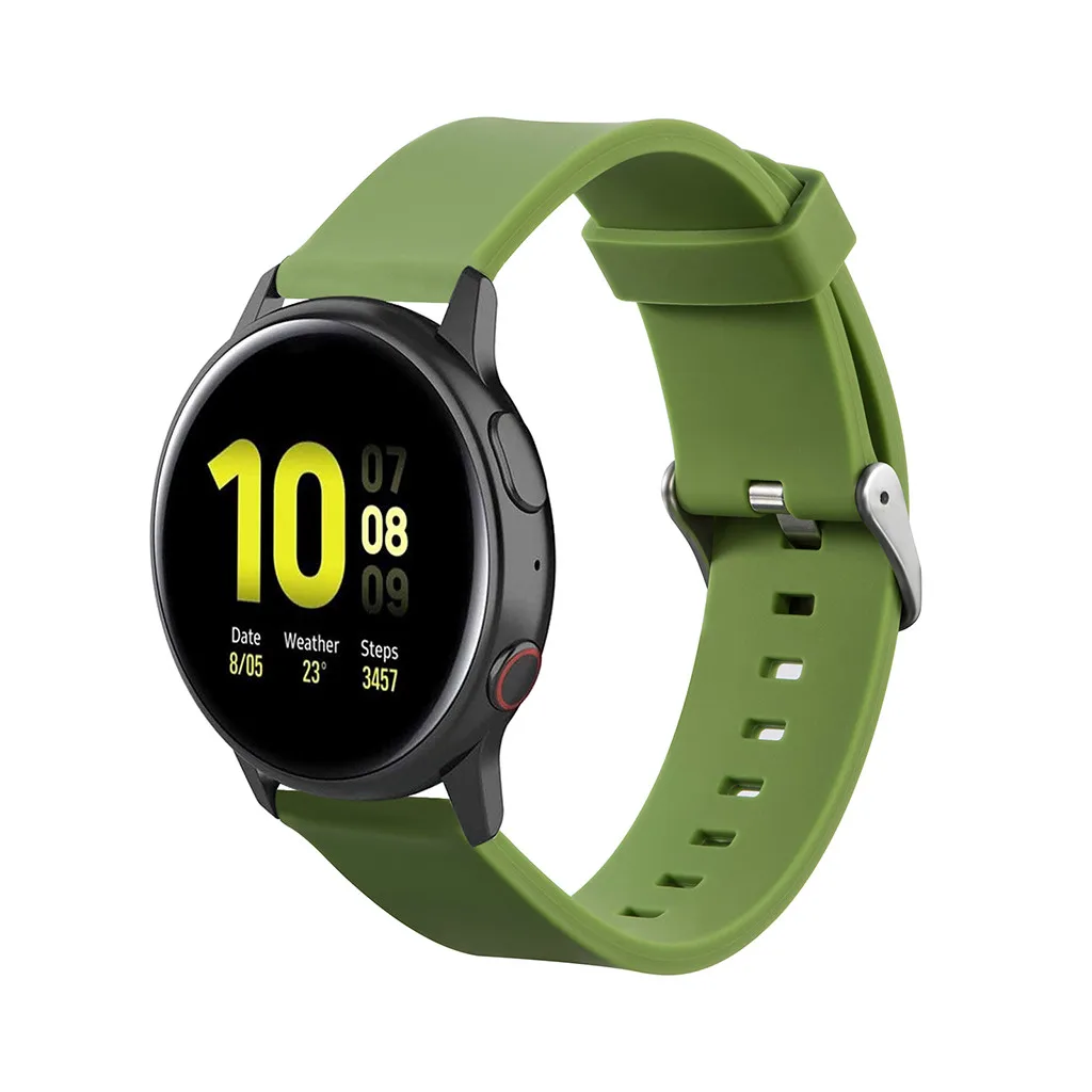 Силиконовые ремешки для часов для samsung Galaxy Watch Active 2 Ремешки для наручных часов