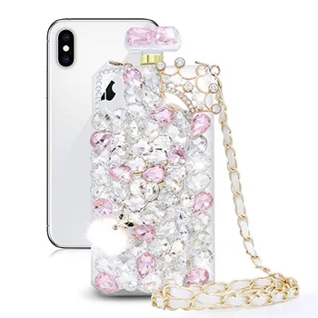 クリスタルダイヤモンドキス香水iphoneの5 11プロxs最大xr × 8 7 6sプラスサムスン注10 9 8 S20超S10E/9/8プラス