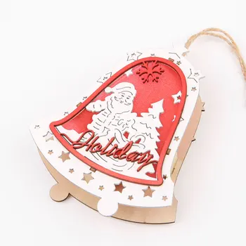 

Christmas LED Light with Wood Ornaments from Original Design Manufacturer Bulk Order Wholesale Xmas Tree Snowman LED Decorations