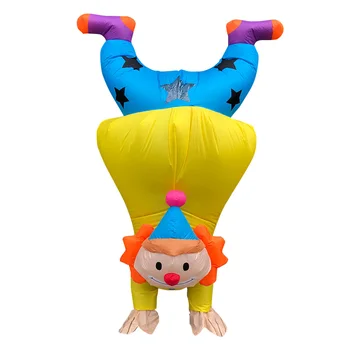 

1pcs DIY Handstand Clown Costume Funny Garment Durable Dress Costume Upside Down Clown Outfit for Party Carnival Supplies A30