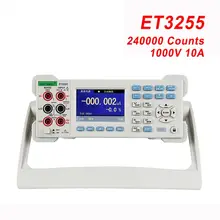 ET3255 Высокоточный настольный цифровой мультиметр 5 1/2 3,5 ''TFT lcd USB RS232 LAN измеритель емкости измерения частоты
