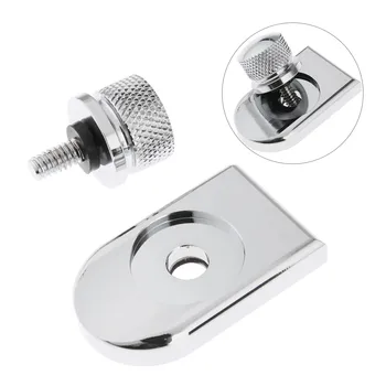

1/4" 6mm Aluminum Motorcycle Rear Seat Bolt Nut Tab Screw Mount Knob Cover For Sportster Fatbob Road King Softail Dyna Touring