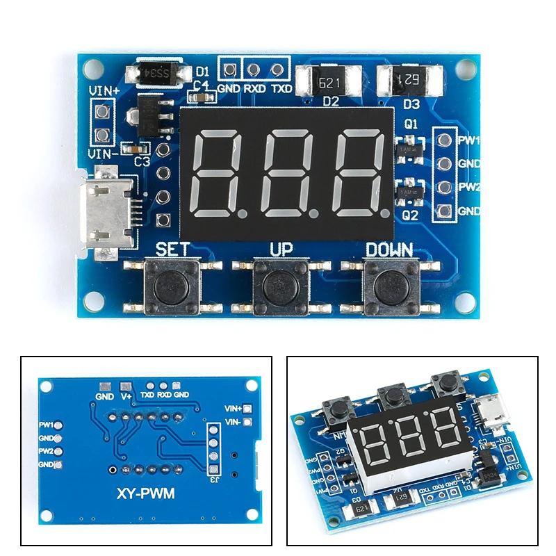 Постоянный ток 5 30V микро USB 5V Мощность независимый генератор PWM 2 двухсторонний