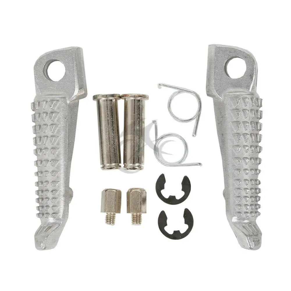 

Motorcycle Front Footrests Foot pegs For Kawasaki Ninja ZX6R 2003-2020 ZX10R 2004-2020 ER-6N ER-6F