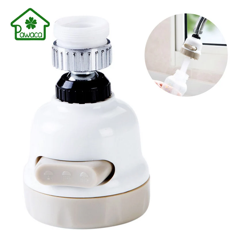

Pawaca 360 Degree Rotatable Spray Head Tap 3 Speed Modes Adjustable Mini Water Filter Nozzle Tap Filter Faucet Accessories