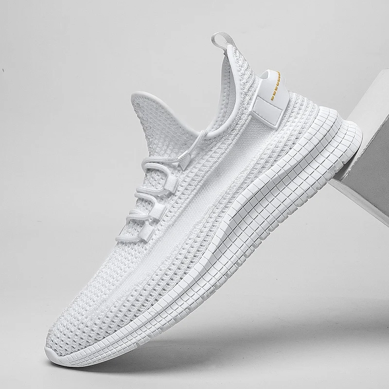 

2019 New Flyknit Mens Shoes Casual Breathable Outdoor Sneakers Footwear Lace-up Tenis Masculino Adulto Support Dropshipping