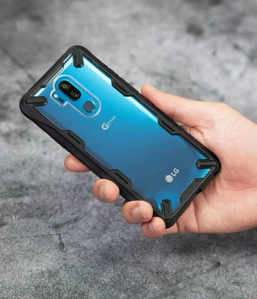 Оригинальный чехол для телефона Ringke Fusion X LG G7 прозрачный жесткий бампер из