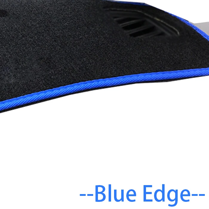 Для KIA RIO 4 K2 Русская версия коврик на приборную панель защитная накладка тент подушка накладка интерьерная наклейка аксессуары - Название цвета: Blue edge