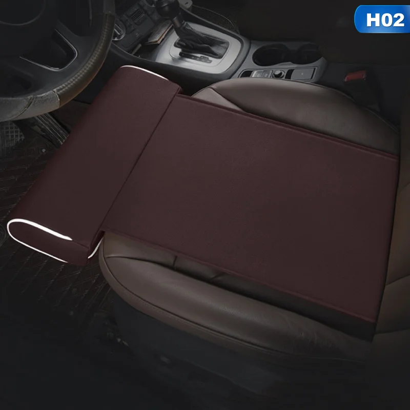Универсальная автомобильная новая подушка для сиденья для поддержки ног Подушка для ног удлиненная подушка для сиденья автомобиля Кожаная подушка для ног наколенник