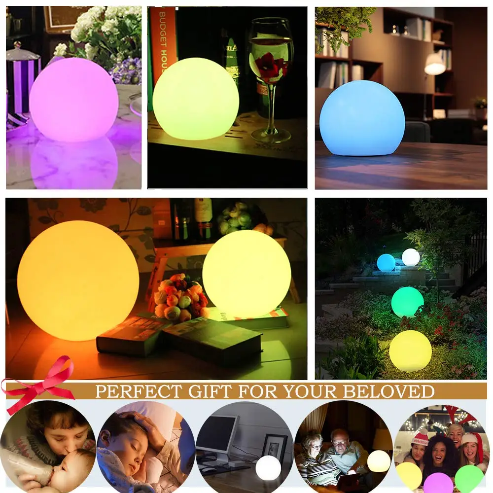 10 дюймовый перезаряжаемый и дистанционное управление шар свет s 16 RGB меняющий