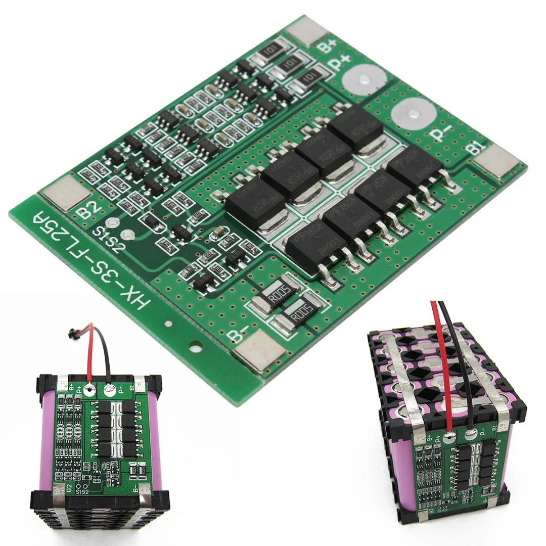 3S 11.1V 12.6V 25A W/Balance 18650 Li-ion Lithium Battery PCB Protection Board