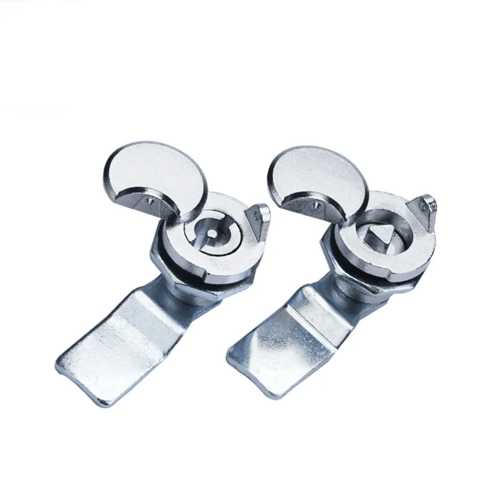 MS7053A triangle lock garbage trunk door lock with cover waterproof rain proof lock central