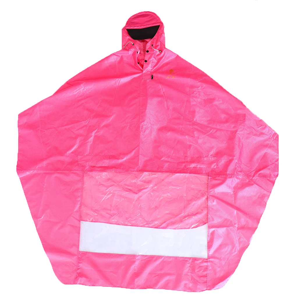 Cycling Bicycle Bike Raincoat Rain Cape Poncho Cloth Rainproof Purple