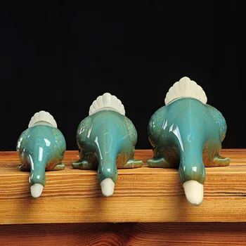 

Outdoor Garden Decoration Ceramic Duck Figurines Crafts Courtyard Animal Statue Ornaments Home Garden Sculpture Decoration VC