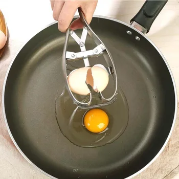 

Stainless Steel Raw Egg Opener Eggshell Cracker Topper Cutter Egg Scissors Separator Kitchen Tool Cracking Tool Kitchen Tool