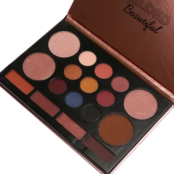 

SEPROFE new 17-color eye shadow foundation makeup combination set rose gold eye shadow plate cosmetics pearl sub-light