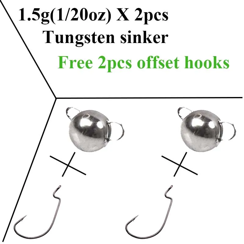 2pcs/lot Tungsten Sinkers 1g-14g Fishing Weights Sinkers For Bass Fishing  Tackle Accessories - AliExpress