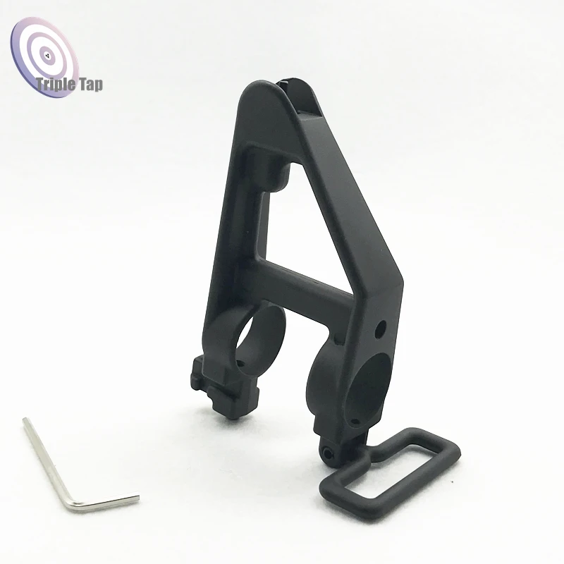 

AR15 M4/M16 Front Triangle Sight Rifle Metal Front Iron Sight Triangle +Sling Swivels for Airsoft Hunting Fit M Series CS Game