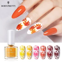 BORN PRETTY стемпинг лак для ногтей Зимний Цвет пластины для ногтей печать лак 6 мл стемпинг ногтей покрытие для штамповки шаблон