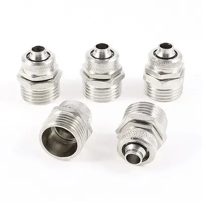 

5PCS 20mm Male Thread Quick Adapters Connector for 8mmx12mm Air Hose