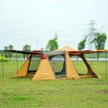 

2-8 People Fully Automatic Camping Tent Windproof Waterproof Ventilation Automatic Pop-up Tent Family Outdoor Instant Setup Tent