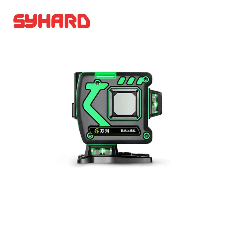 8 line green laser level 2D wall stickers automatically laser wire throwing instrument level instrument