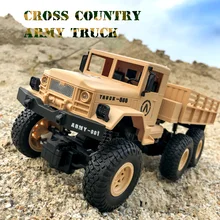 Моделирование военного грузовика внедорожный автомобиль с дистанционным управлением Электрический альпинистский четырехколесный автомобиль модель высокоскоростная детская игрушка