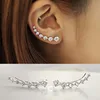 Nouveau 2016 haute qualité Super brillant Zircon 925 en argent Sterling Stud boucle d'oreille pour les femmes bijoux en gros cadeau ► Photo 2/5