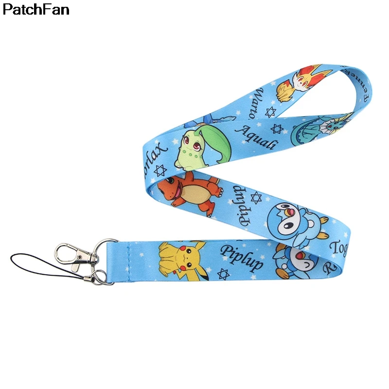 A2391 Patchfan мультяшный Покемон лента для беджей для безопасности, защиты для мобильного телефона USB держатель удостоверения личности ключ