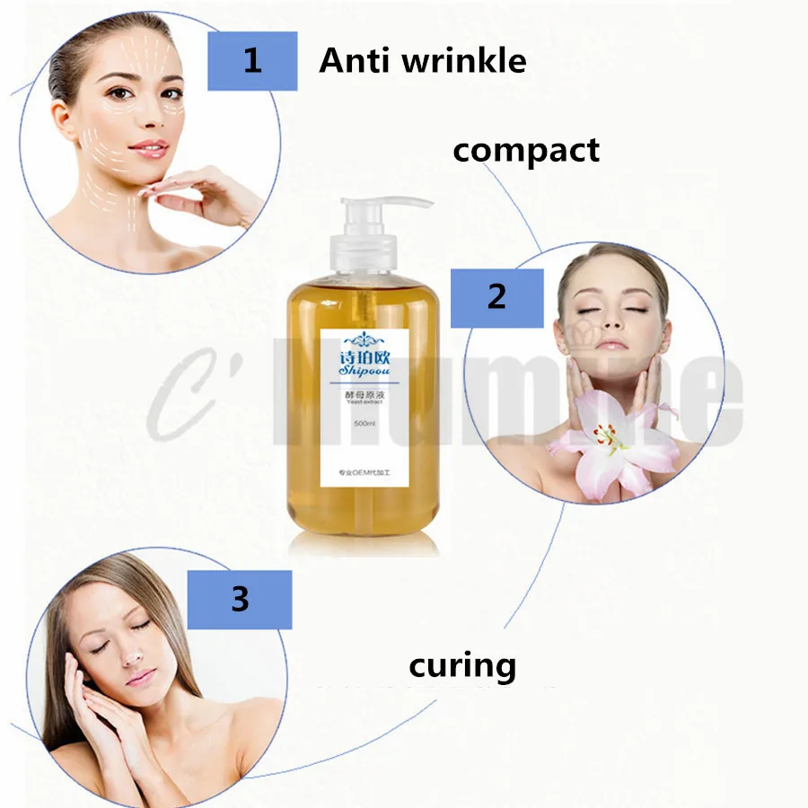 Yeast Facial Essence Shrink Pores Control Oil Moisturize Compact OEM 500ml
