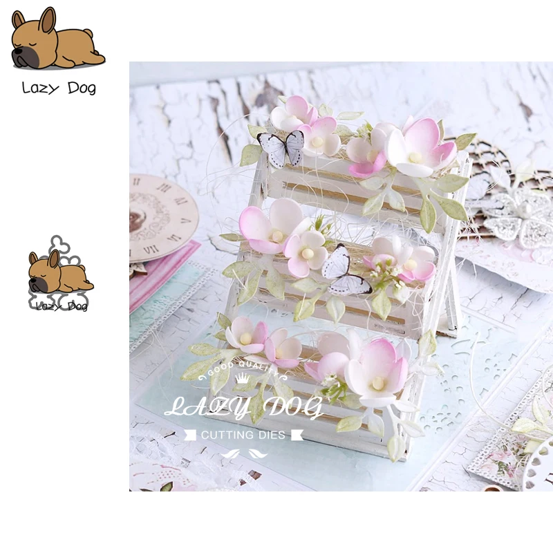 

5PCS Flower Series Metal Cutting Dies Scrapbooking Stencil Decorative Craft Embossing Die Cuts Card Making New Dies For 2019