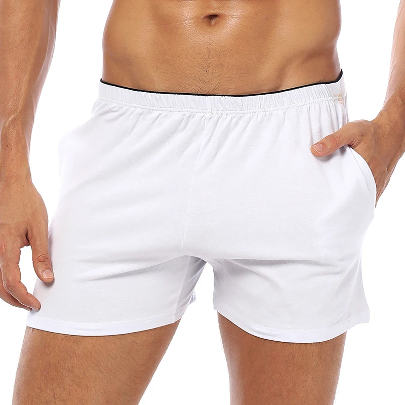 Мужские шорты с эластичным поясом и карманами, мужские шорты, мужская одежда, однотонные уличные Бермуды, мужские шорты, Ropa OR130 - Цвет: White