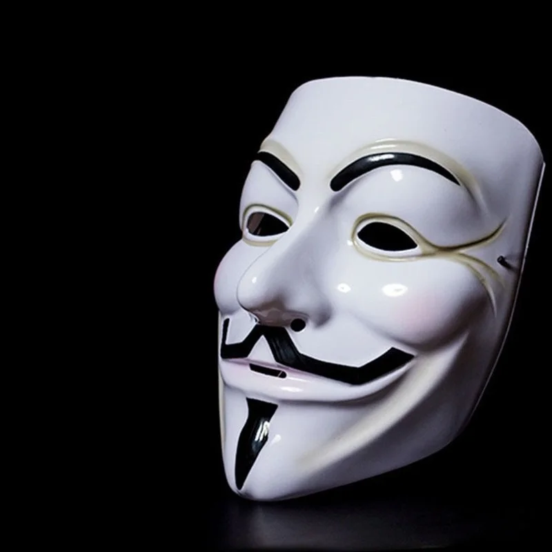 

Movie Cosplay V for Vendetta Hacker Mask Anonymous Guy Fawkes Halloween Christmas Party Gift for Adult Kids Film Theme Mask