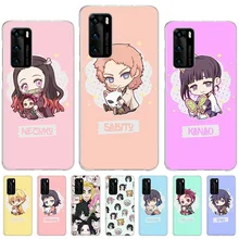 

Cartoon Demon Slayer Kawaii Case For Samsung S21 S20 Ultra S21FE Cover For Galaxy S10 5G S9 S8 Plus + S10E Coque Back Shell