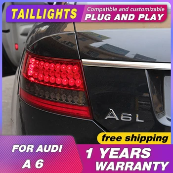 

car accessories for Audi A6L Tail Lights 2005-2008 LED Rear Light for Audi A6L Fog light Rear Lamp DRL Brake+Park+Signal