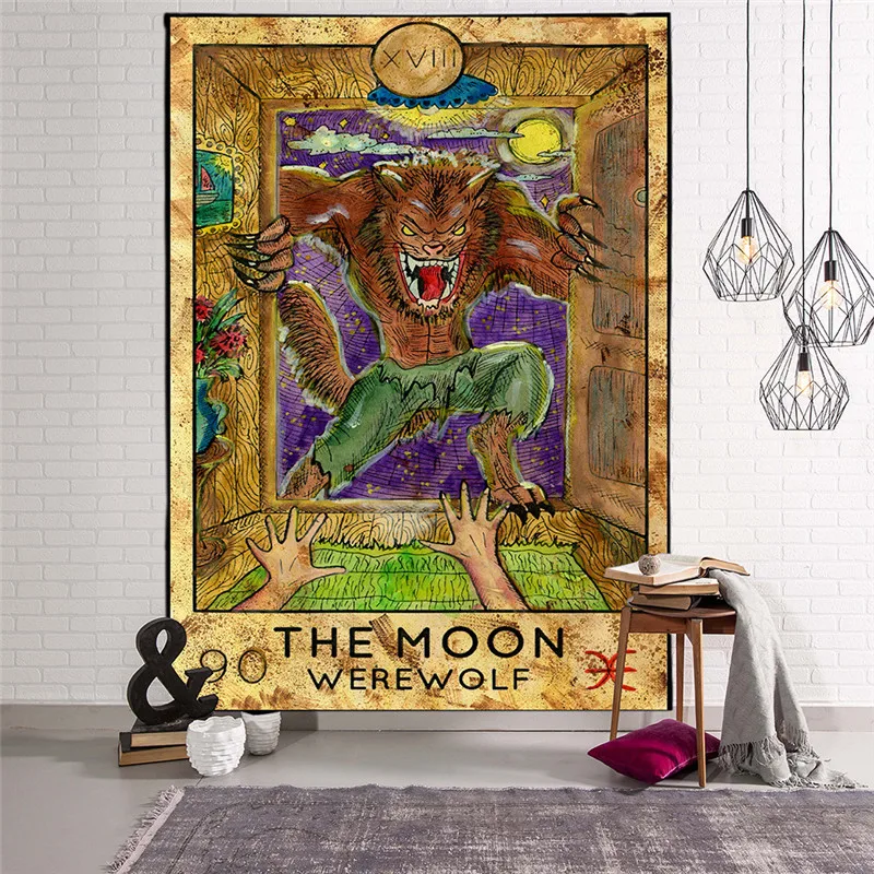 Индийская МАНДАЛА ГОБЕЛЕН настенный Солнце Луна Таро настенный гобелен настенный ковер психоделический тапиз колдовство настенный гобелен из ткани
