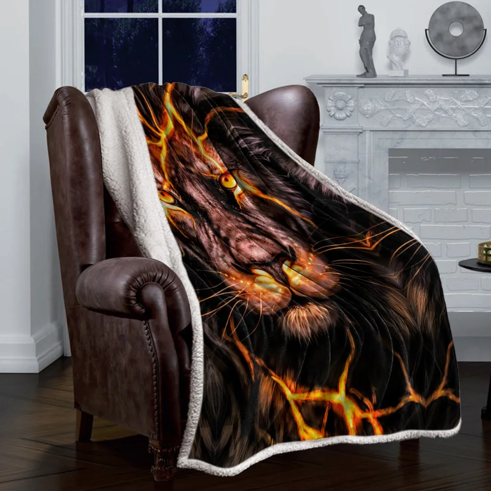 Зимнее кашемировое одеяло из шерпы, покрывало для кровати с ...