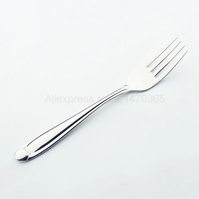 Fork-Silver Набор столовых приборов позолоченная и Серебряная столовая посуда из нержавеющей стали набор зеркальных лаков Золотая столовая ложка Вилка Нож чайная ложка на продажу - Цвет: Fork-Silver