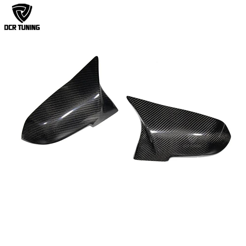 For BMW 1 2 3 4 Series F20 F30 F31 F32 F36 2012-UP 320i 328i 330d 335i M3 M4 Look Replacement style Carbon Fiber Mirror Cover