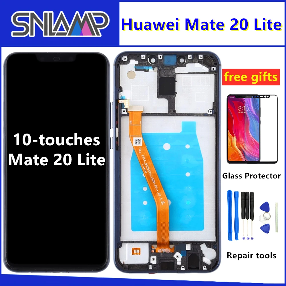 Оригинальный дисплей для huawei mate 20 Lite lcd сенсорный экран дигитайзер сборка замена