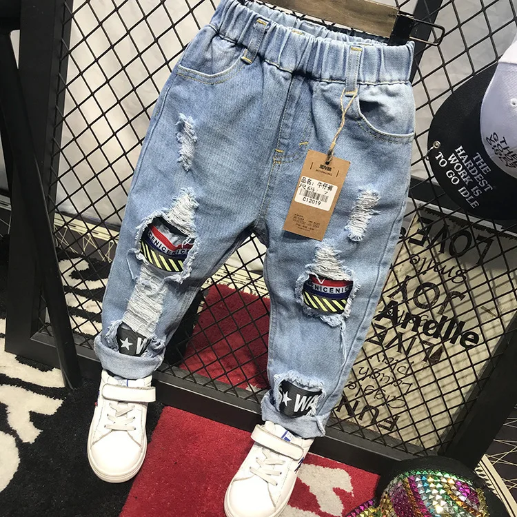 Children's Pants Spring Kids Pants Baby Boys Jeans Children Jeans For