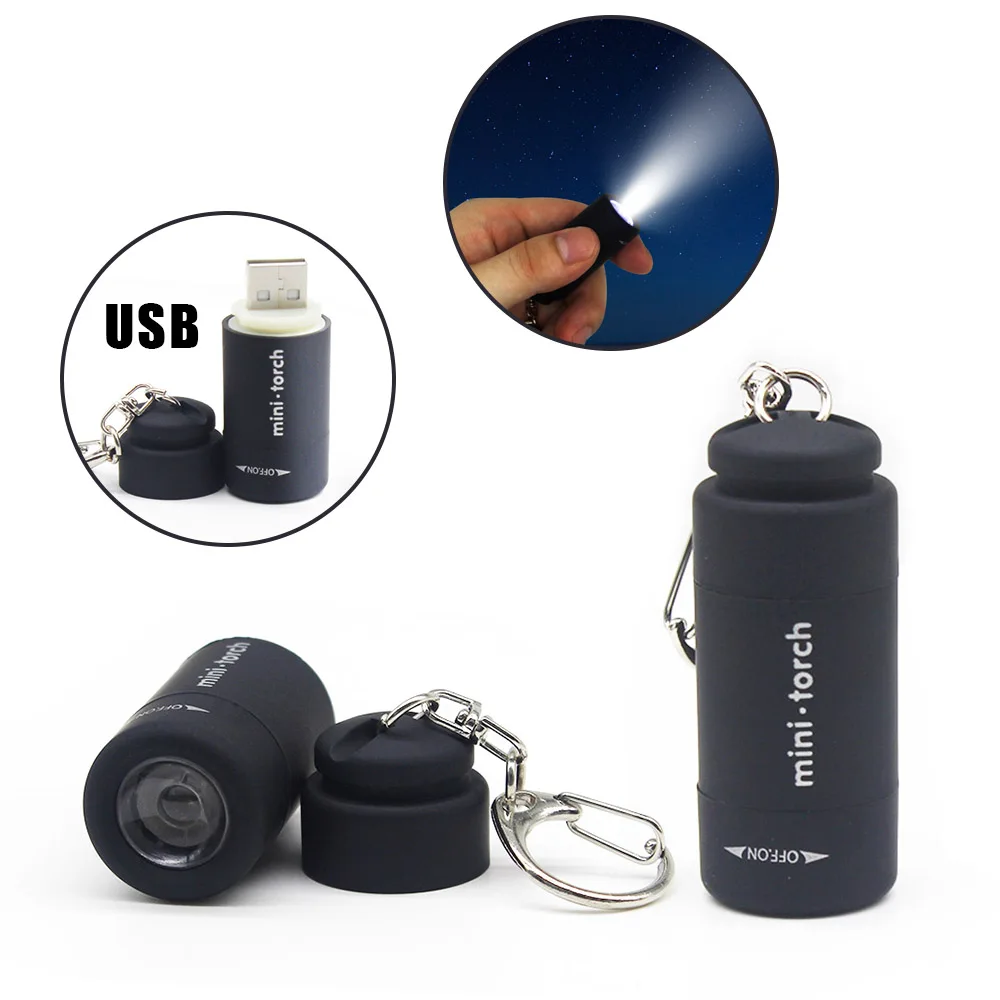 Mini poche portable Mini lampe torche LED Lampe de poche EDC Pocket  Keychain L6045