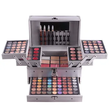 

Professional Makeup Set Piano Aluminum Box Eeyeshadow Palette Powder Lip Gloss Blush Multifunctional Cosmetic Tool