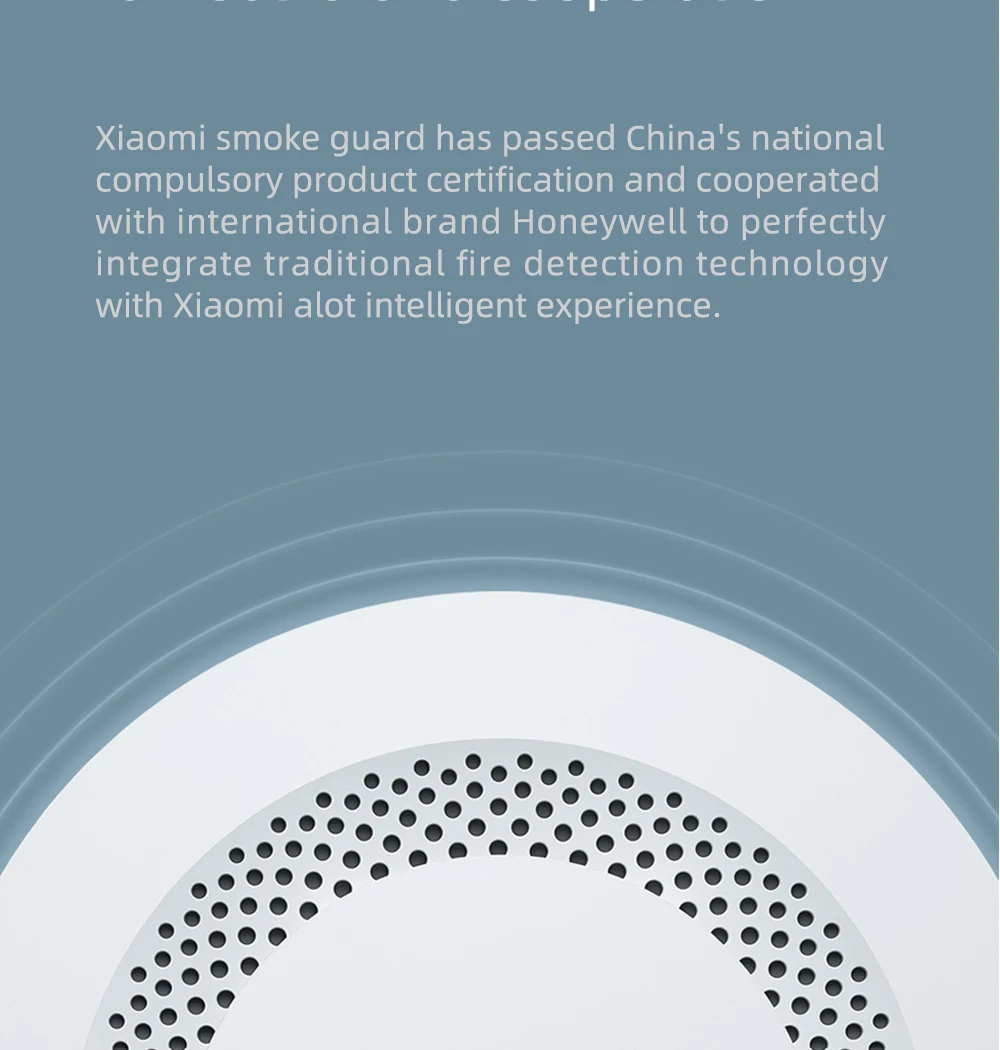 Xiaomi Mijia Honeywell Smoke fire sensor Alarm Detector Audible Visual Smoke Sensor Remote Mi Home Smart APP Control