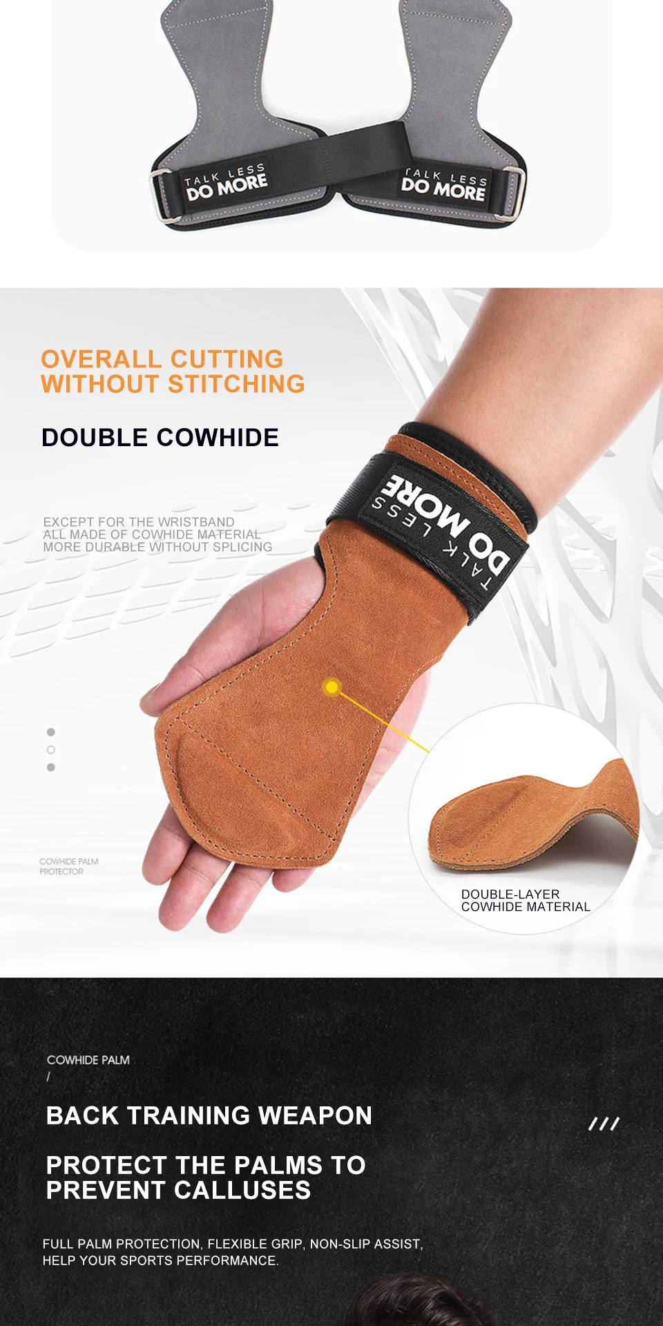 Gants De Fitness Antidérapants - Protection Mains Pour Tractions, Musculation, Cross-training