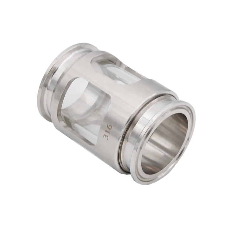 2"TC (64mm ) Sight Glass 1.87"ID 3.65"OAL Stainless Steel 304/316 Sanitary Sight Glass Tri Clover Type Homebrew Hardware