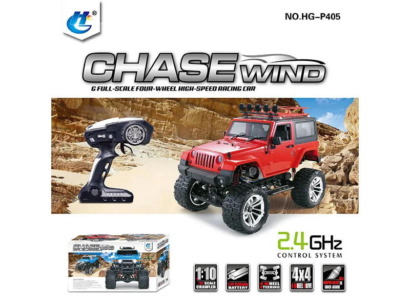 Игрушки для мальчик1:10 Off-road High-speed 2.4G Four-wheel Drive Simulation Climbing Car Remote Control Electric Model Vehicle